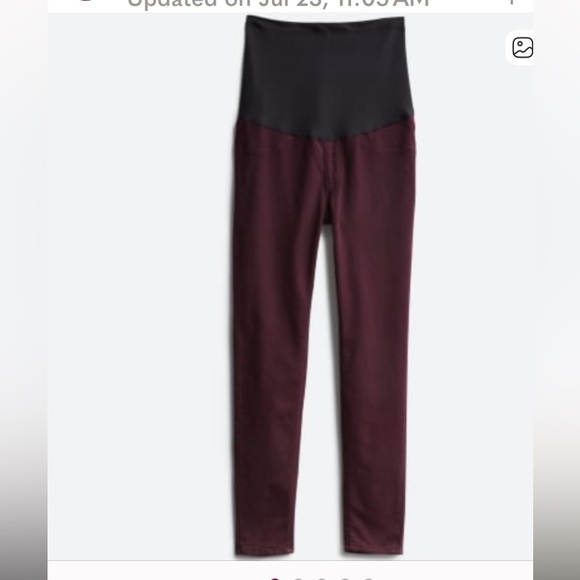 -Women's Maternity Just Black Burg Red Denim Skinny Pant Leggings #SF72M-Size 30 - Picture 2 of 13
